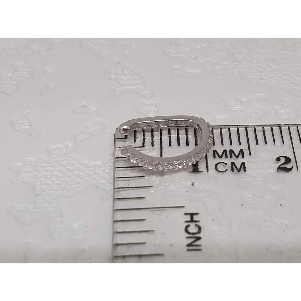 Серебряная серьга-пирсинг в нос Umax (без прокола, обманка). 7010U - фото 5