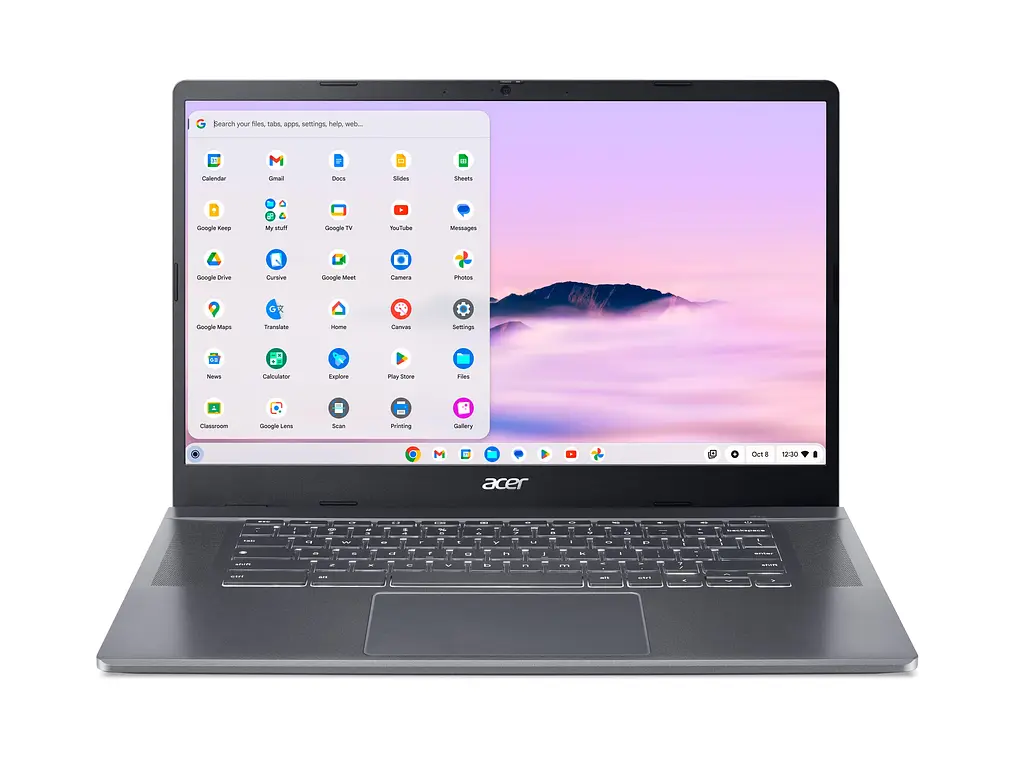 Ноутбук Acer Chromebook CB515-2H 15' FHD IPS, Intel i5-1335U, 16GB, F512GB, UMA, ChromeOS, сірий (NX.KNUEU.005) - фото 2