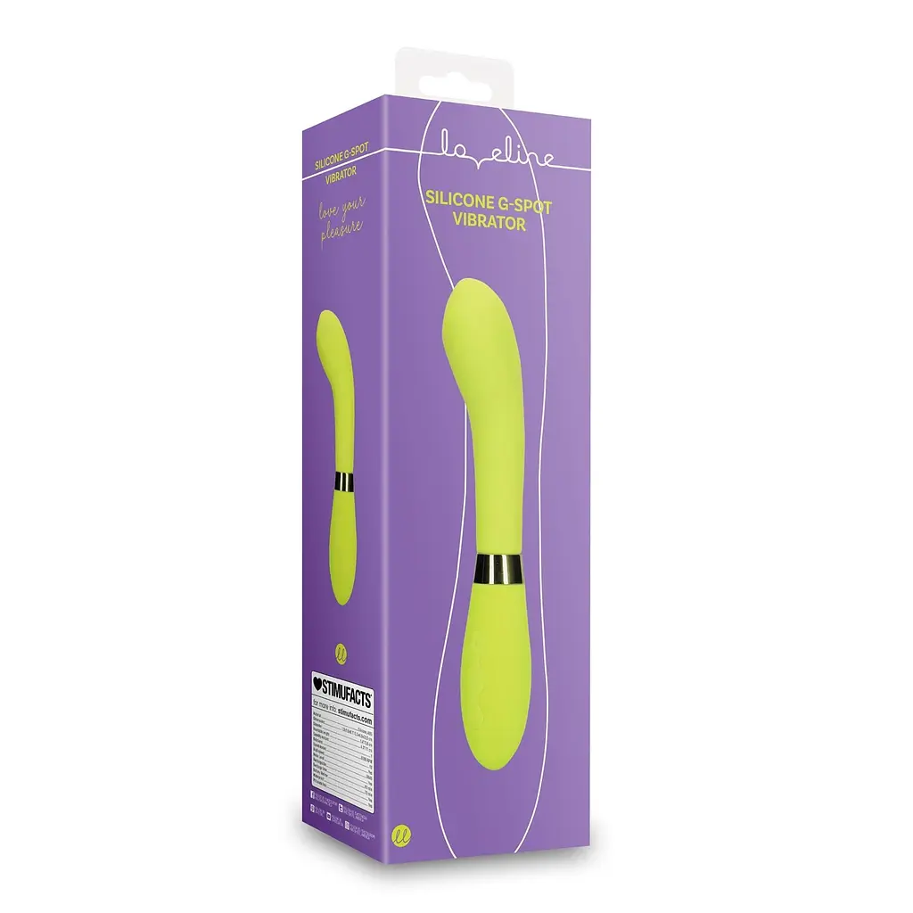 Вібратор Loveline G-Spot, 20.5 см (жовтий) - фото 9