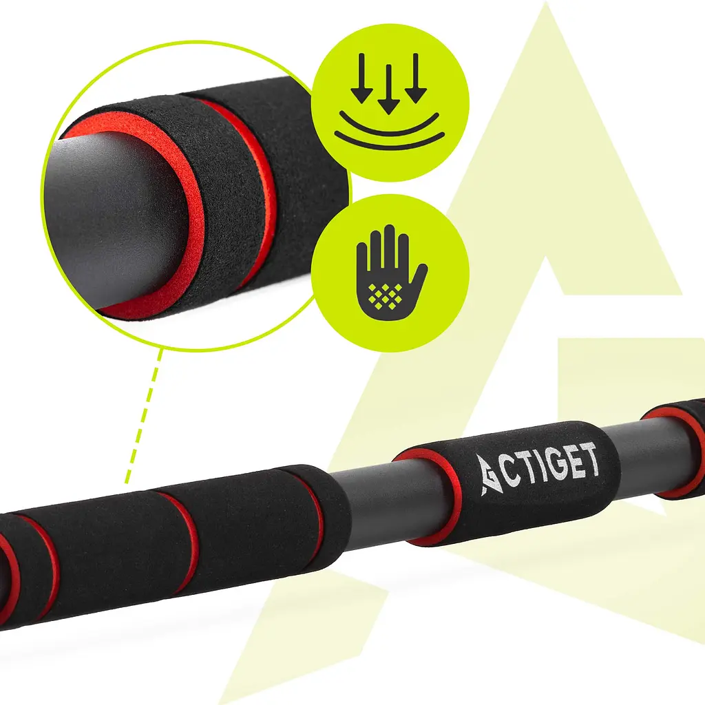 Турнік розсувний Actiget 82-130 см ACT0166 Black/Red - фото 6