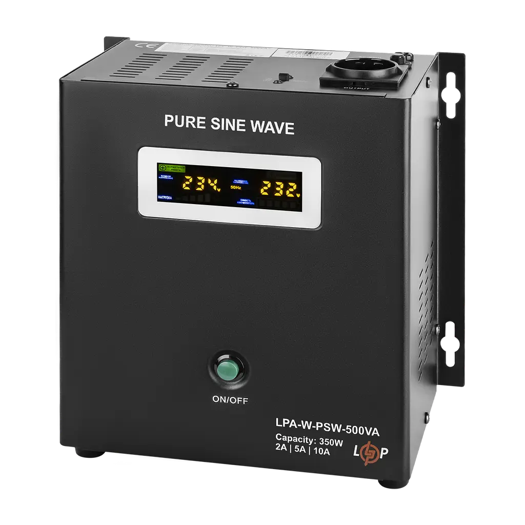 ДБЖ з правильною синусоїдою 12V LPA-W-PSW-500VA(350Вт) 2A/5A/10A - фото 5
