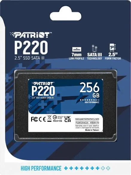 Накопичувач SSD Patriot P220 2.5" SATAIII TLC 256GB (P220S256G25) - фото 4
