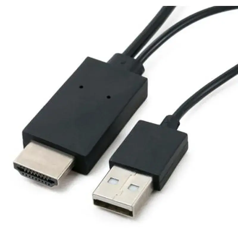 Перехідник MHL, microUSB (5pin) M, USB M-HDMI AM (1.8m) Extradigital (KBV1683) - фото 2