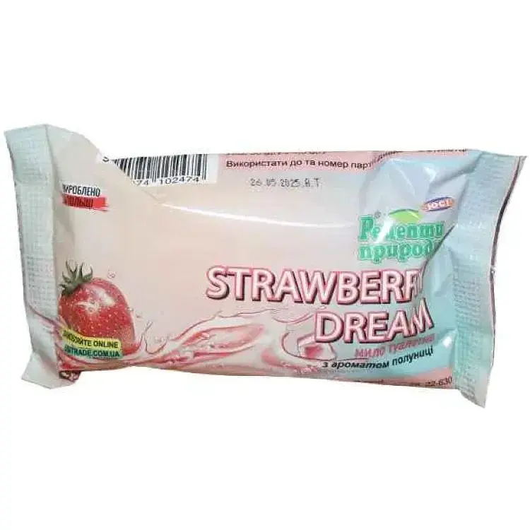 Мило РЕЦЕПТИ ПРИРОДИ 90г Strawberry dream