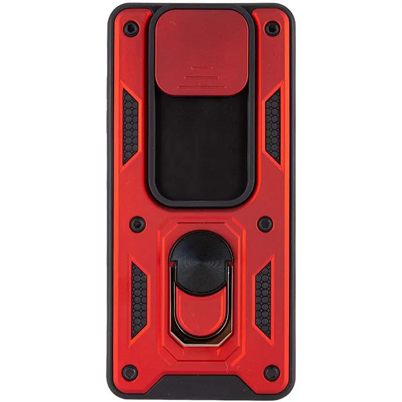 Чехол Ummi Camshield Serge Ring для Xiaomi Poco X3 NFC / Poco X3 Pro Красный / Red - фото 2