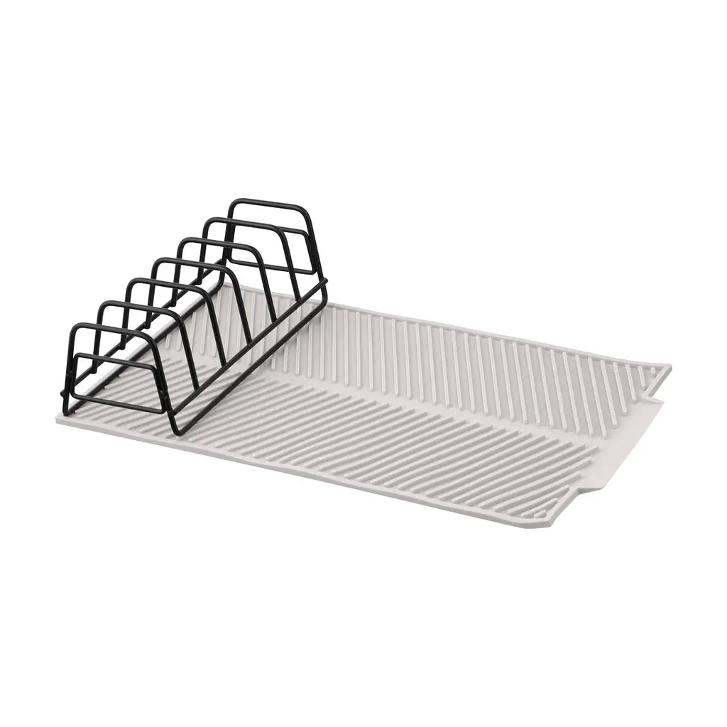 Сушарка для посуду ARDESTO Minimalism 39х25х8см, силікон, метал, сірий (ARHK4102DR) - фото 2