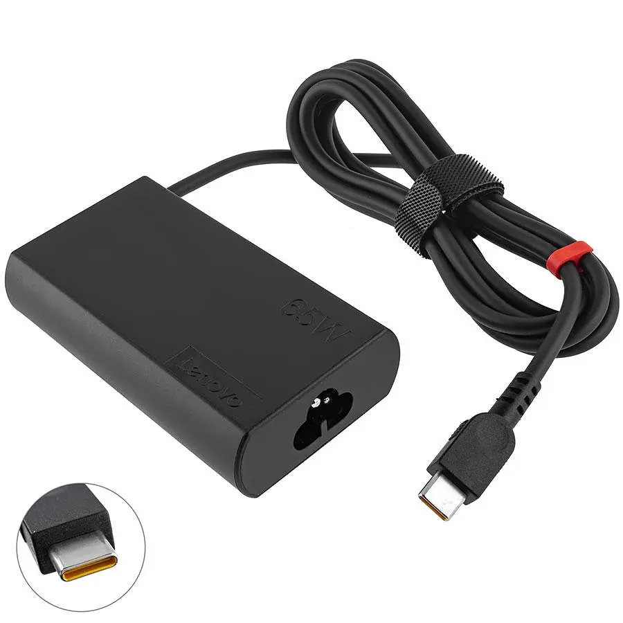 Блок живлення для ноутбука LENOVO TYPE-C 65W Чорний OVALE
