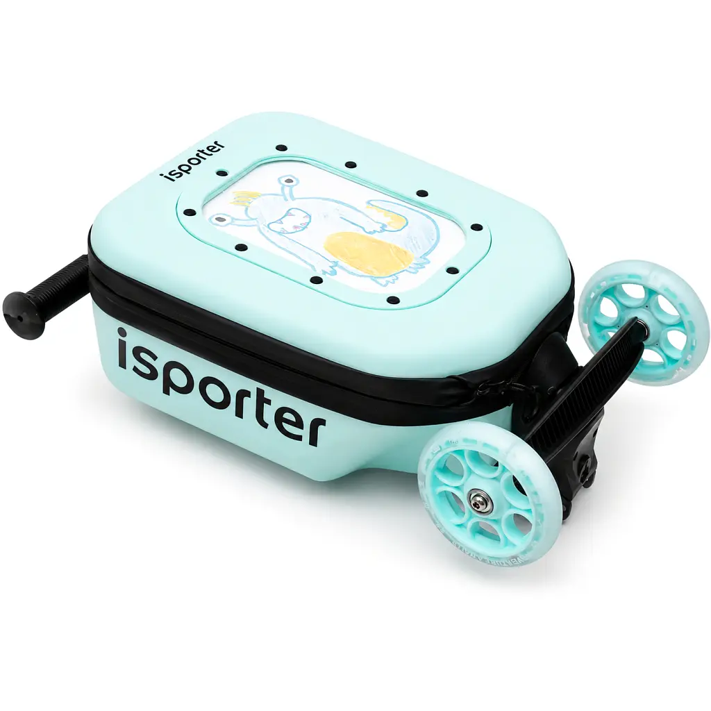 Самокат iSporter Travel 2 в 1 з валізою м'ятний (K3_Mint) - фото 2