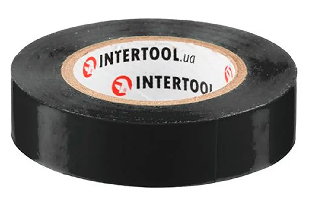 Стрічка електроізоляційна Intertool ізолента 15 м чорна в упаковці 10 шт. - фото 2