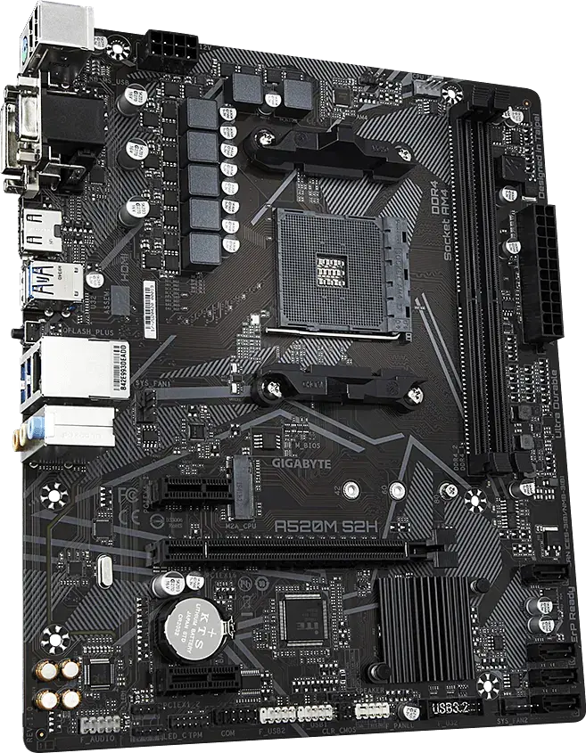 Материнська плата Gigabyte A520M S2H Socket AM4 (A520M S2H) - фото 2
