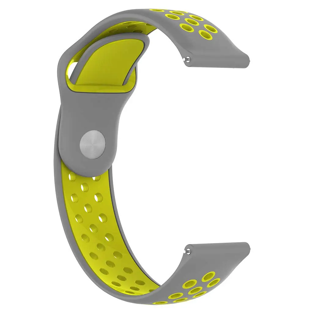 Ремінець BeWatch sport-style для Xiaomi Amazfit BIP Сіро-Жовтий (1010146) - фото 2