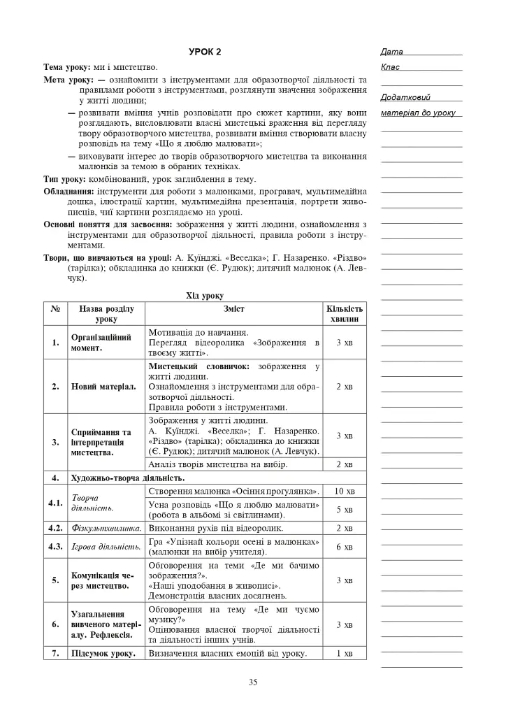 Мистецтво. 1 клас. Конспекти уроків - фото 13