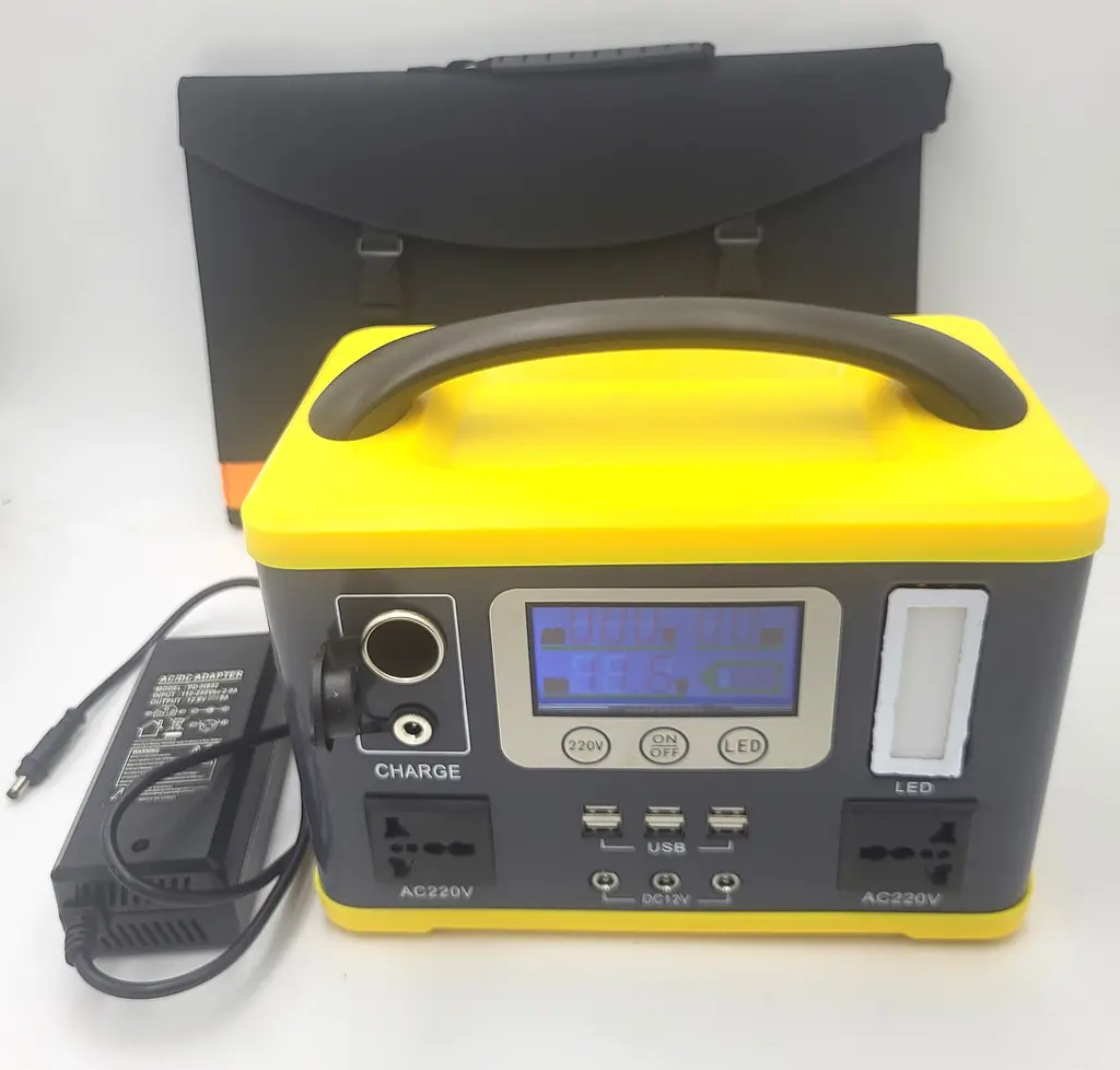 Акумуляторний інвертор 300 W 24 Ah, зарядна станція з розеткою 220 V та сонячною панеллю 60 W UKC 300 Вт - фото 8