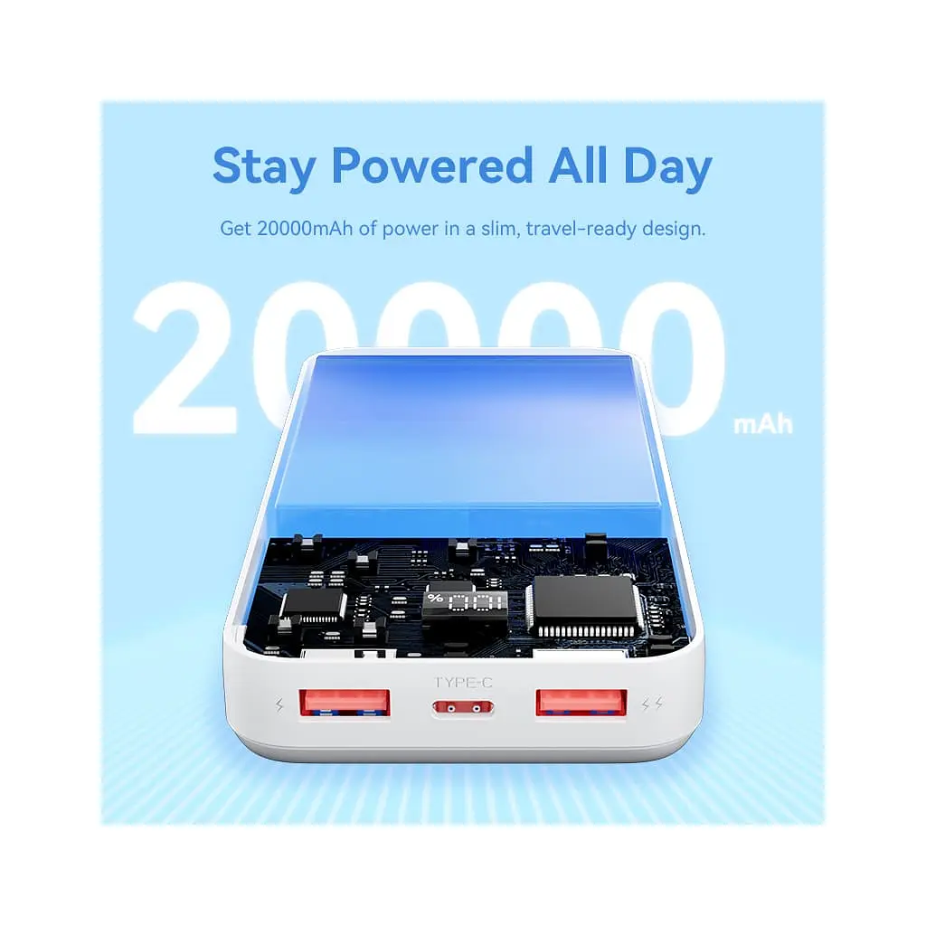 Батарея універсальна Vention 20000 mAh 22.5W Black LED Display Type (FHLB0) - фото 4