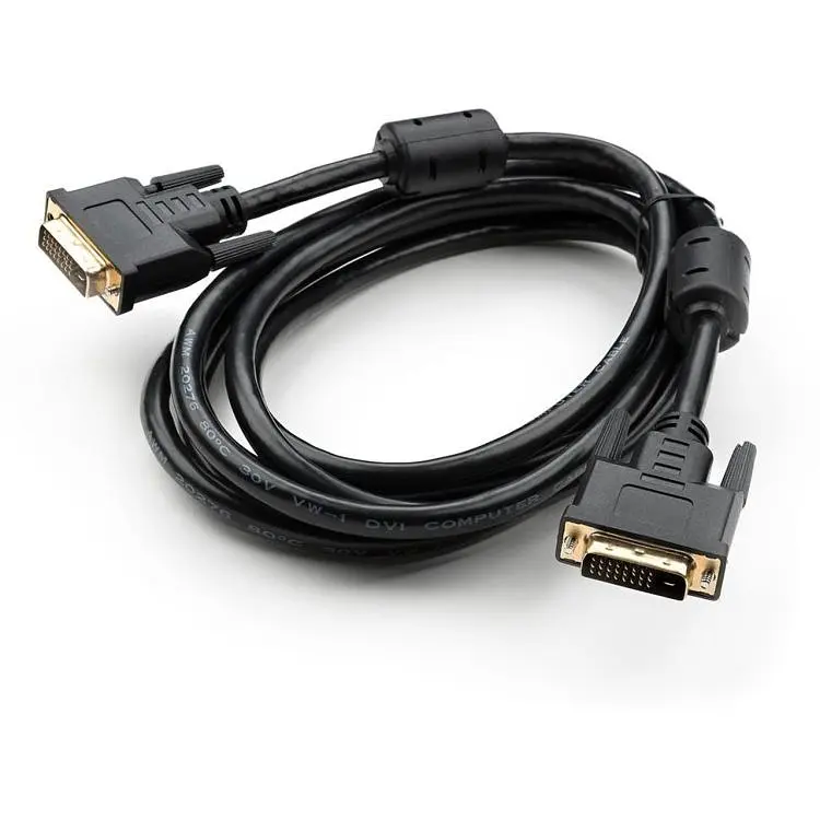 Кабель мультимедійний DVI M to DVI M 3.0m 24+1pin Vinga (VCPDCDVIMM3BK)