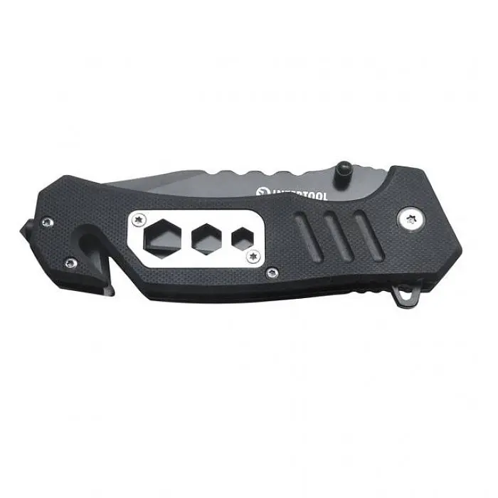 Ніж складаний з лезом для розрізання ременів 8,3 см INTERTOOL HT-0599 - фото 2