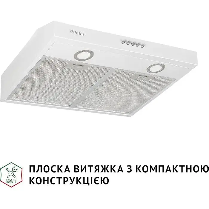 Витяжка пласка Perfelli PL 5002 W LED - фото 2