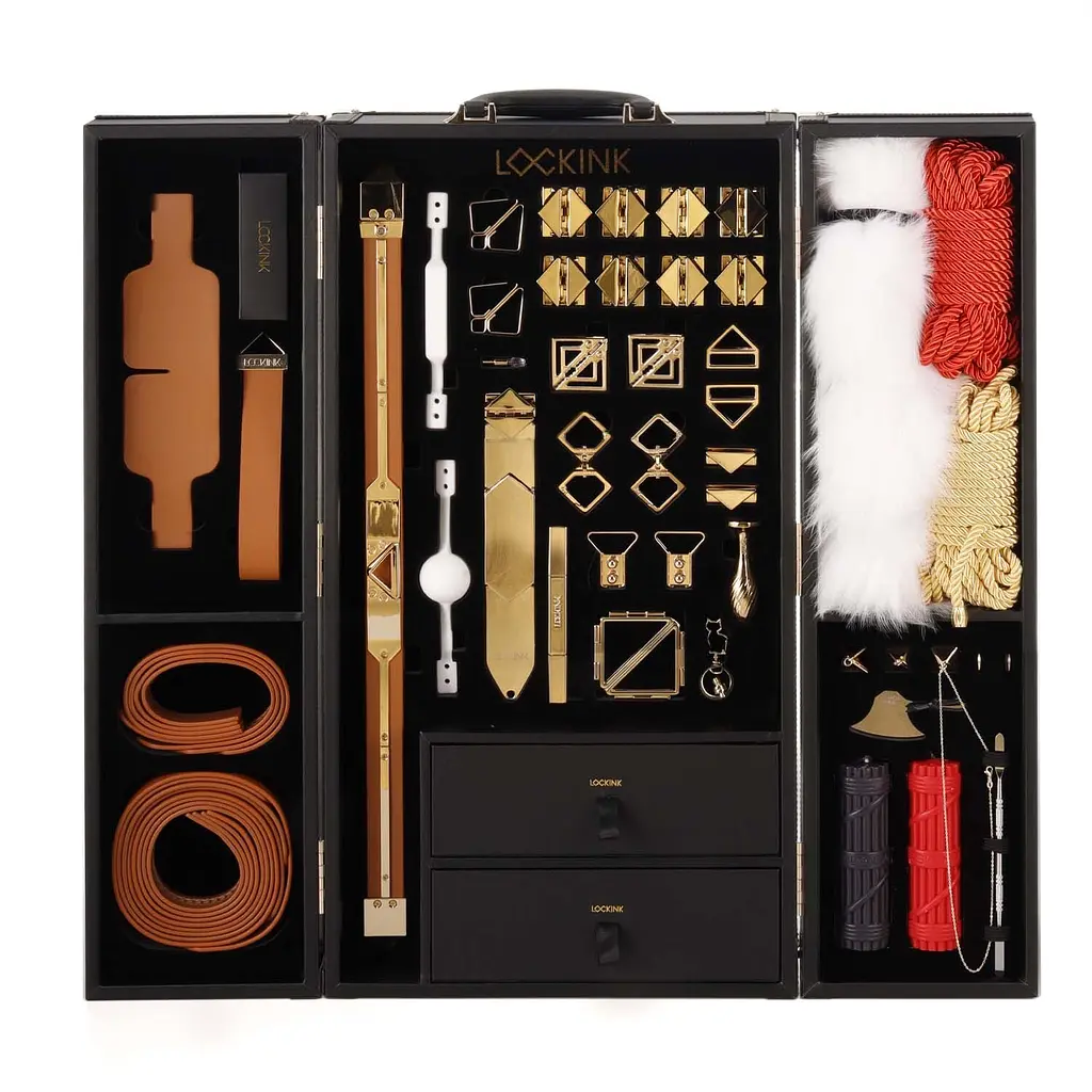 БДСМ-набір LOCKINK All-in-1 BDSM Play Kit, коричневий