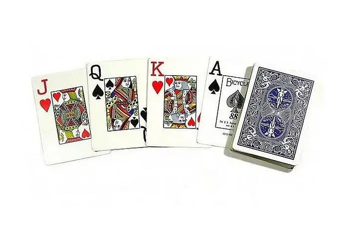 Карты United States Playing Card Company Карты игральные Bicycle Prestige 100% Plastic Dura-Flex (blue) - фото 2
