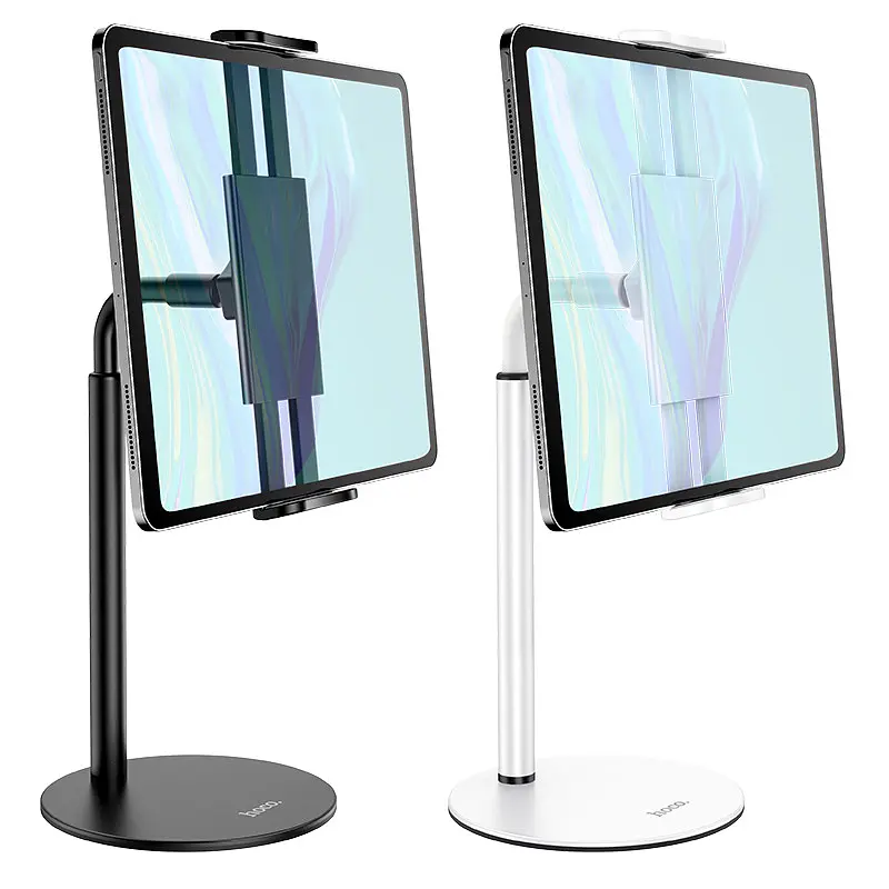 Тримач Hoco Soaring series metal desktop stand PH30 до 10" білий - фото 3