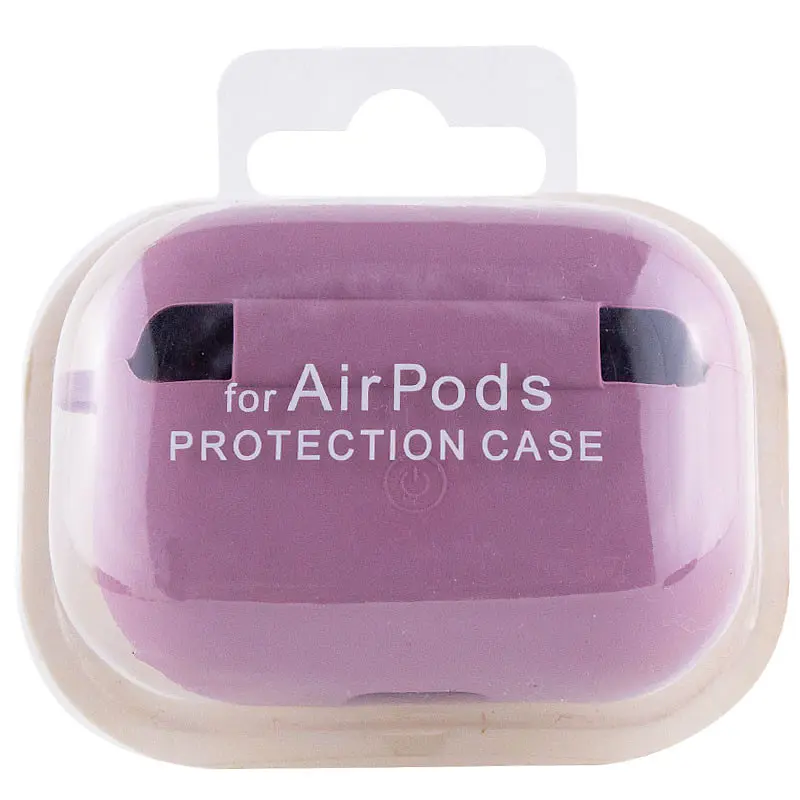 Силіконовий футляр з мікрофіброю для навушників Airpods 4 Ліловий / Lilac Pride - фото 4
