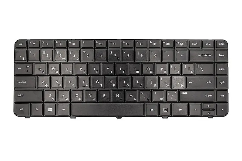 Клавiатура для ноутбука HP 242 G1, 242 G2 чoрний, без фрейма (KB311729)