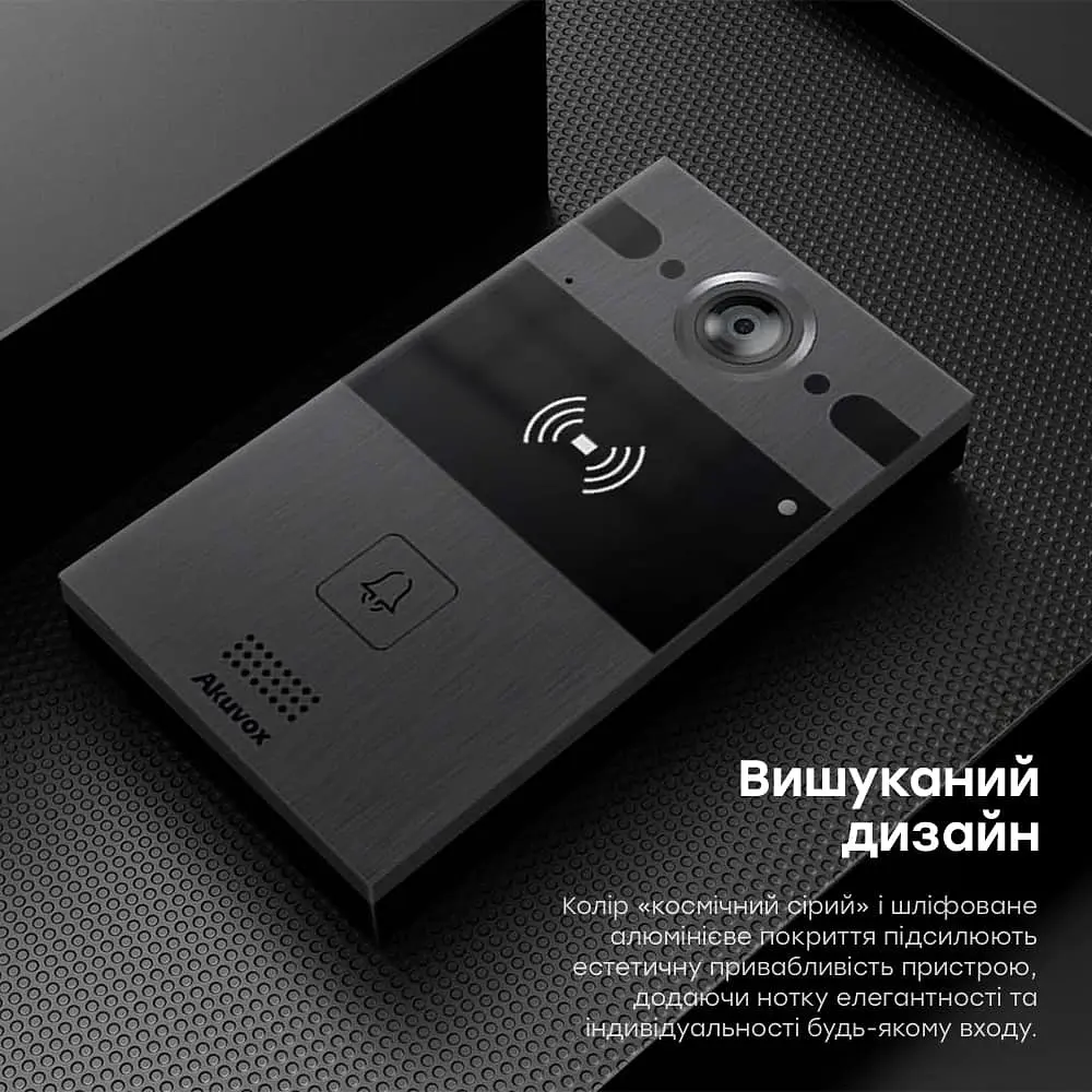 IP-відеопанель 4Mp Akuvox R25A SIP зі зчитувачем EM-Marine / Mifare / NFC (00-00002753) - фото 8