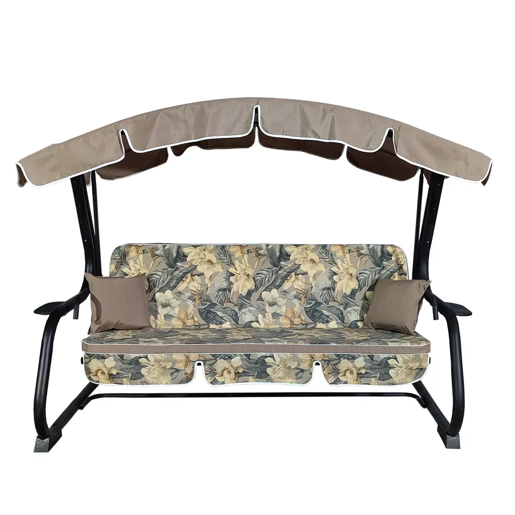 Садовый диван-качели Ost-Fran Deli, лонета Versalles Flor Gris/тексилк 2709 - фото 2