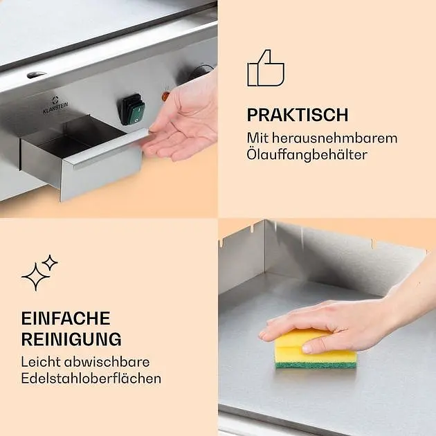 Гриль электрический Klarstein Grillmeile 4400 (10039914) - фото 5