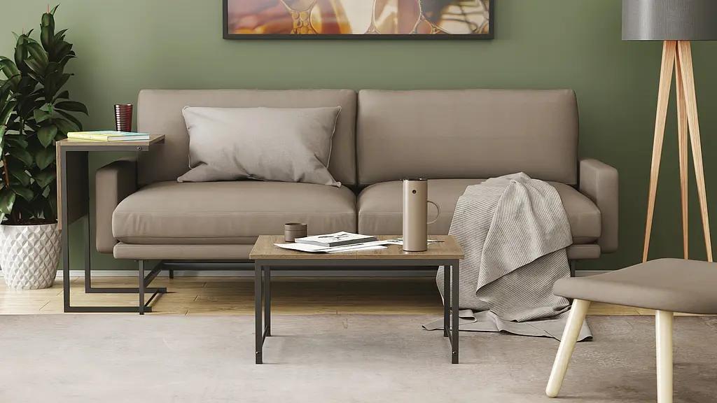 Стол журнальный приставной Терри Комбо Ferrum-decor 345x662x440 Черный металл ДСП Дуб Сонома Трюфель 16 мм (FRD-105140) - фото 8