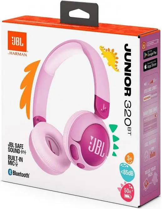 Наушники с микрофоном JBL Junior 320BT Purple (JBLJR320BTPUR) - фото 8