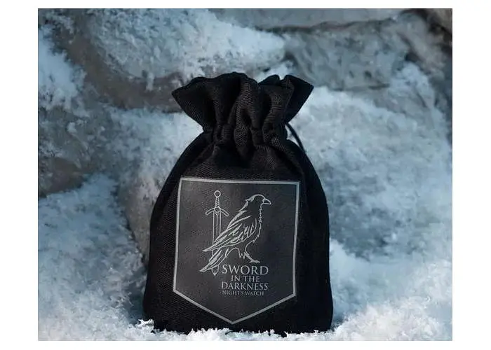 Мешочек для кубиков Q-Workshop Game of Thrones. Night's Watch Dice Pouch (GOT/POU/00190166/2025/5/Z) - фото 2