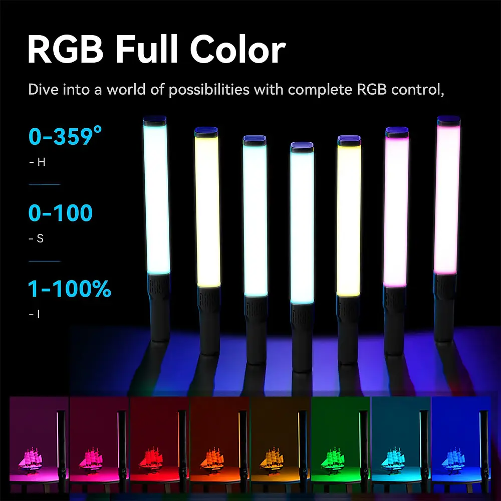 Відеосвітло Ulanzi Vijim VL360 RGB Led Light (L058GBB2 VL360 RGB) (L058GBB2) - фото 8