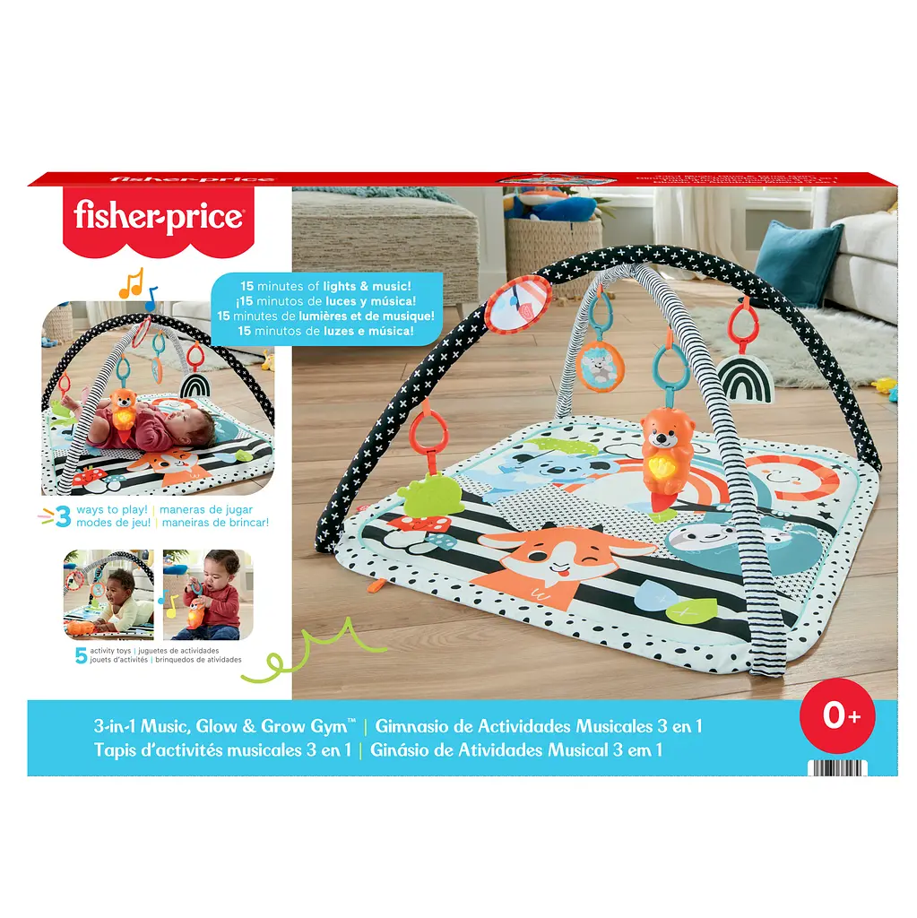 Килимок-ігровий центр 3-в-1 Fisher-Price Веселі розваги (JMN72) - фото 7