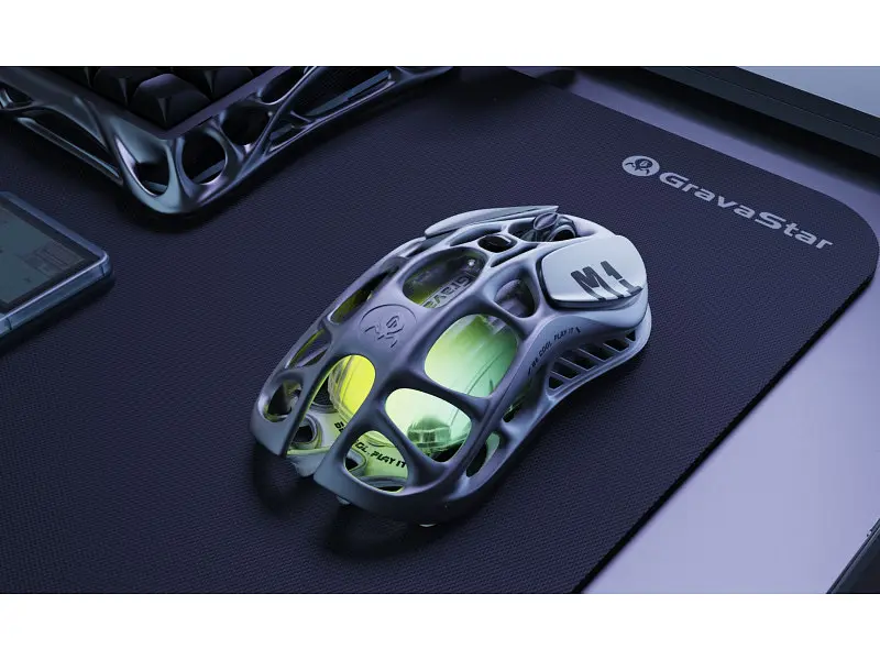 Миша Gravastar Mercury M1 Pro Gunmetal Gray (M1PRO_GRY) - фото 5