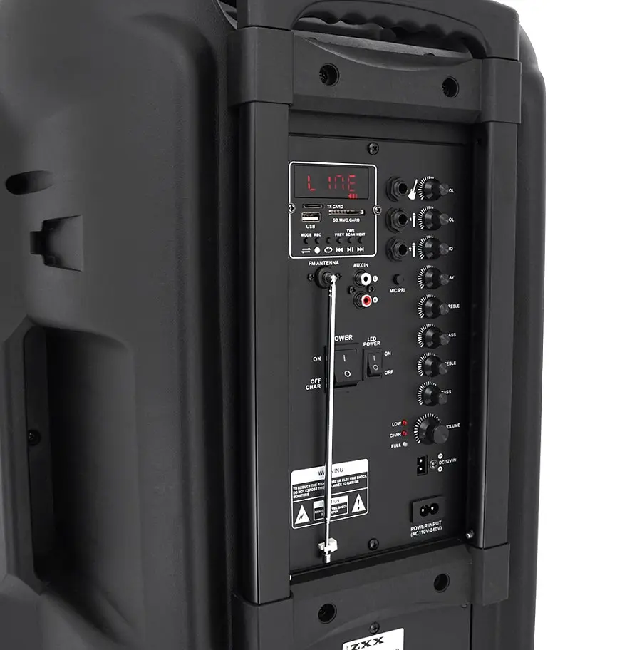 Портативная колонка с подсветкой ZXX M7878 150W, Bluetooth, 2 микрофона, аккумулятор 5000mAh - фото 4