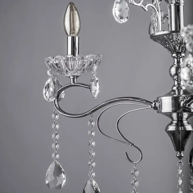 Люстра свеча Brille подвесная хрустальная E14 40W (BCL-667S/3) - фото 6