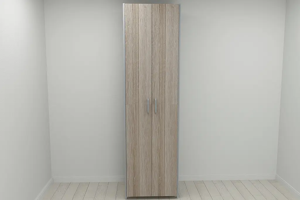 Шафа Гардероб Уні секція 6 серії Конект Ferrum-decor 220x60x50см Сірий метал ДСП Дуб Сонома Трюфель 16 мм (FRD-104578) - фото 7