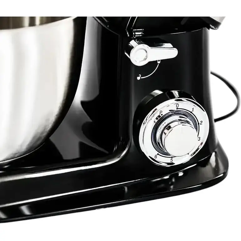 Планетарный тестомес Royalty Line PKM-1900.7 1900 Вт 6.5 л чаша 6 скоростей чаша из нержавеющей стали черный - фото 3