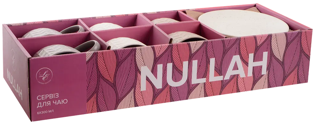 Чайний сервіз Limited Edition Nullah з порцеляни на 6 персон 12 предметів 300 мл (RX-N231817D) - фото 9