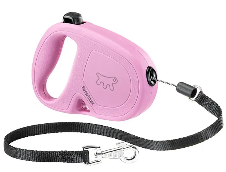 Рулетка для собак Ferplast Flippy One Cord S до 8 кг рожевий шнур 3 м 75092016