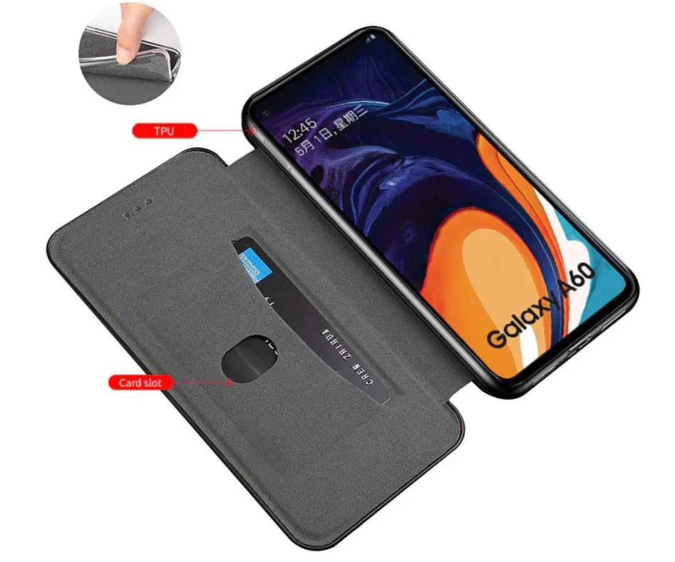 Чехол-книжка Primolux Besus для Samsung Galaxy A60 (SMA606) Black - фото 3