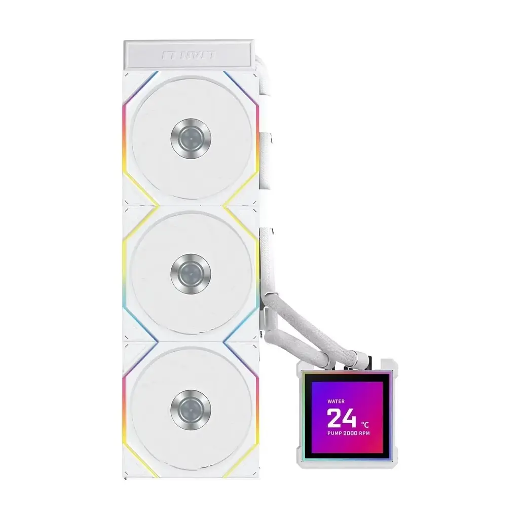 Система рідинного охолодження Lian Li HydroShift II LCD-S 360TL, White (G89.GHS2LCDS36TW.00) - фото 5