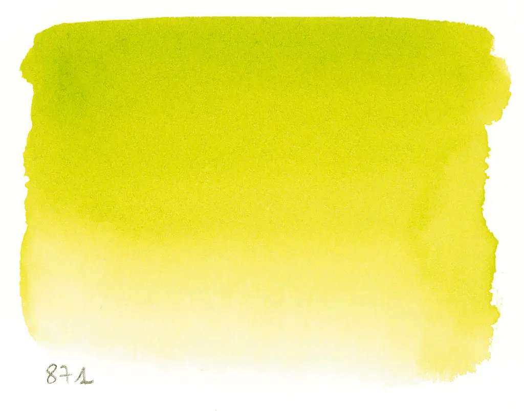 Акварельна фарба Sennelier, полукювета, S2, Яскраво-жовто-зелений (Bright Yellow Green) - фото 2