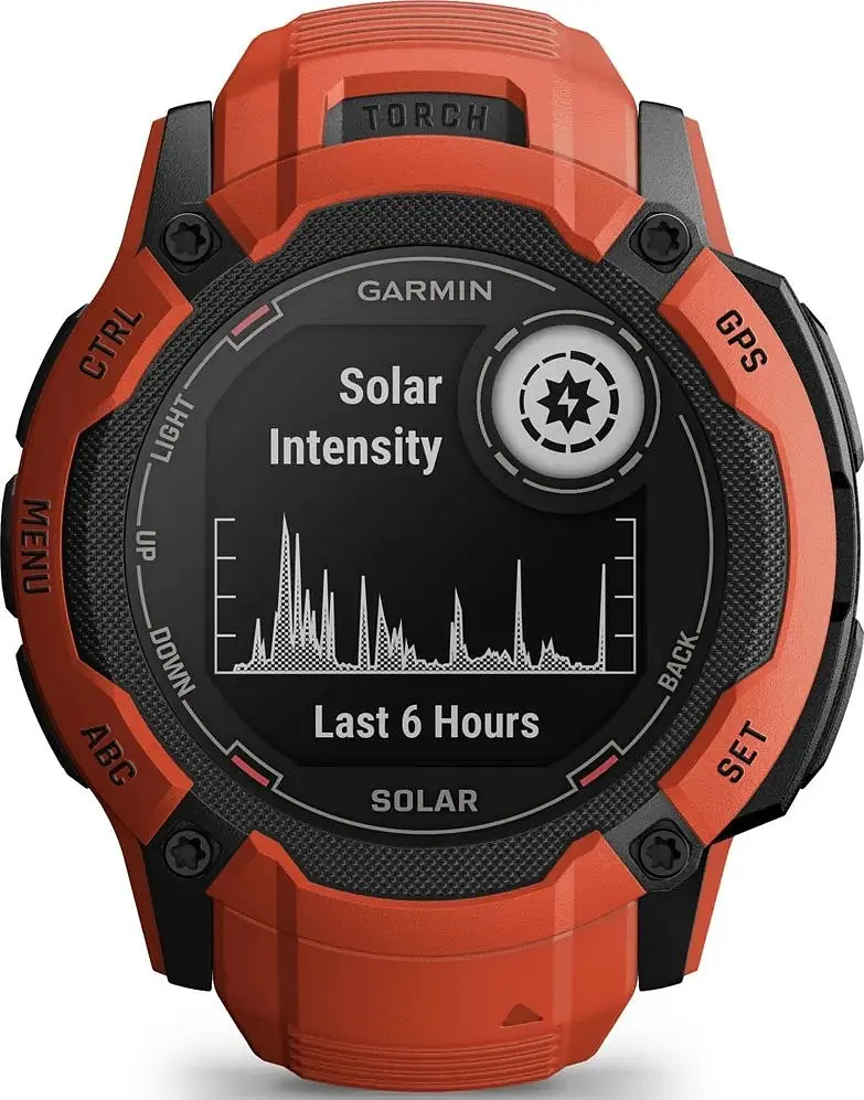 Смарт-годинник Garmin Instinct 2X Solar Flame Red (010-02805-11/01) - фото 6