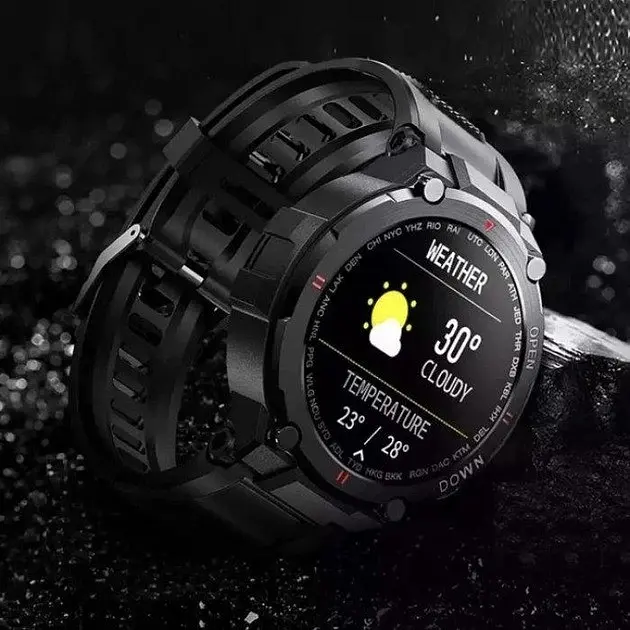 Чоловічий розумний смарт-годинник Lemfo K22 Smart Extreme Ultra Black - фото 6