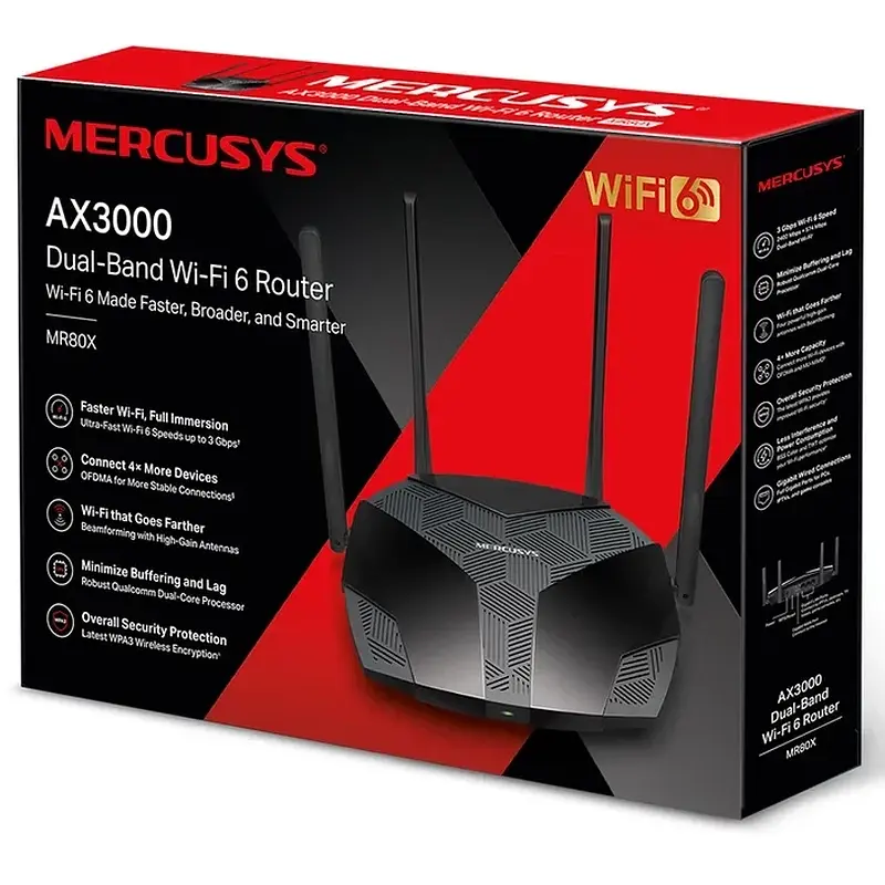 Маршрутизатор Mercusys MR80X - фото 5