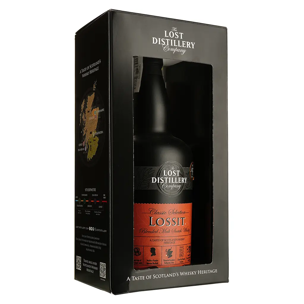 Виски The Lost Distillery Lossit Blended Malt Scotch Whisky 43% 0.7 л в подарочной коробке - фото 3