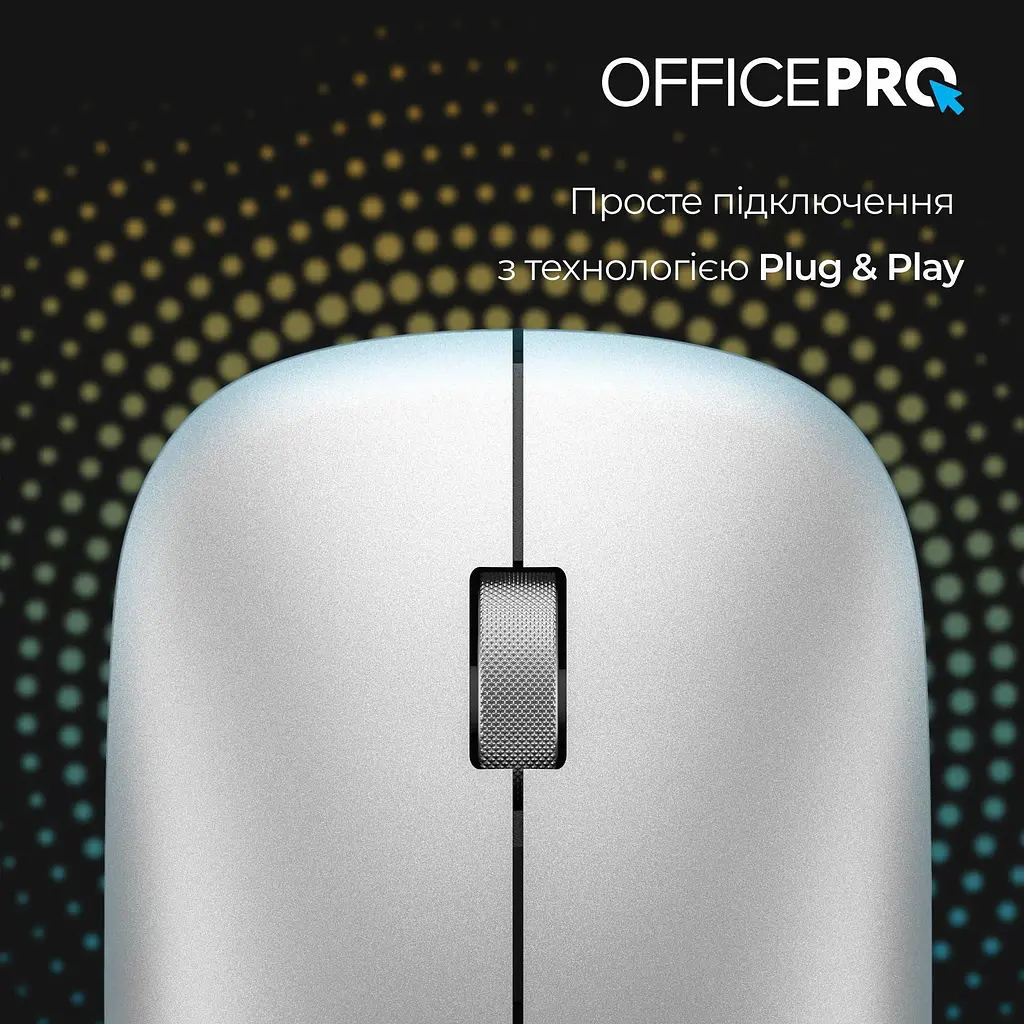 Миша OfficePro M225S Silent Click Wireless Silver [144298] - фото 5