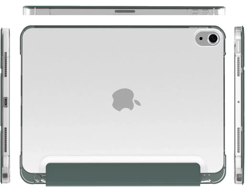 Чохол-книжка BeCover Soft Edge з кріпленням Apple Pencil для Apple iPad Air (4/5) 2020/2022 10.9" Dark Green (711120) - фото 3